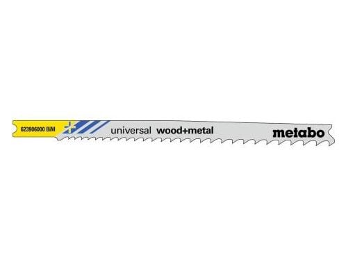 Metabo 623906000, Stikksagblad, Konstruksjons Tre med spiker, Metall, Ikke-jernholdig metall, Tre, Bimetall, Grå, 10,7 cm, 2,4 mm