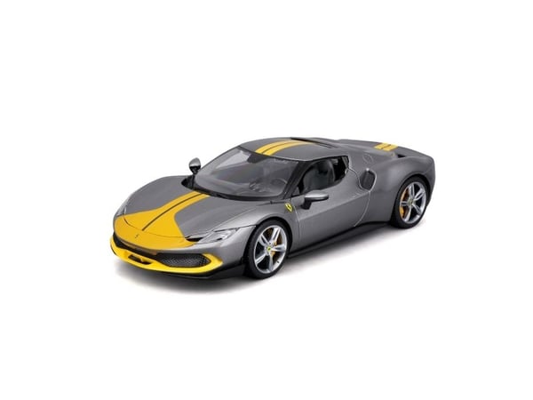 Bburago Ferrari 296 GTB Assetto Harmaa/Keltainen 1:18 BBURAGO BBURAGO