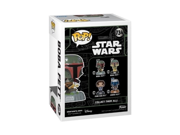 FUNKO POP! Star Wars - Boba Fett vinylfigur, 9,5 cm