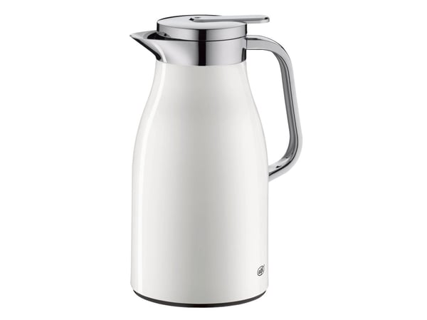 Alfi Skyline, 1 l, Hvit, Kromfarget, Plast, Polypropylen (PP), Silikon, Herdet glass, Termoplastisk elastomer (TPE), 12 timer, 24 timer, 4 cm