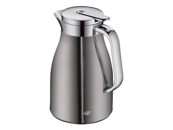 Alfi Skyline, 0,65 l, Grå, Kromfarget, Plast, Polypropylen (PP), Silikon, Herdet glass, Termoplastisk elastomer (TPE), 12 timer, 24 timer, 4 cm