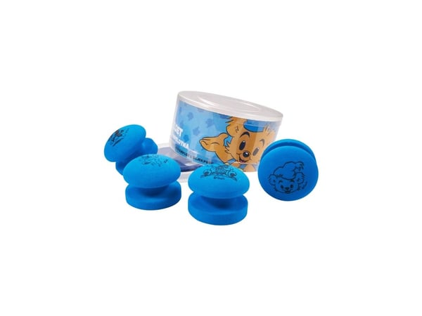 BAMSE stämpelset med 4 stämplar och stämpeldyna