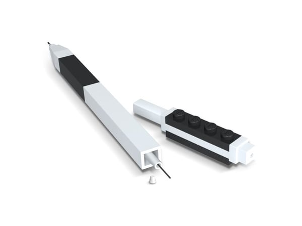 Mekanisk blyant med mini-figur, pakket i fargeboks