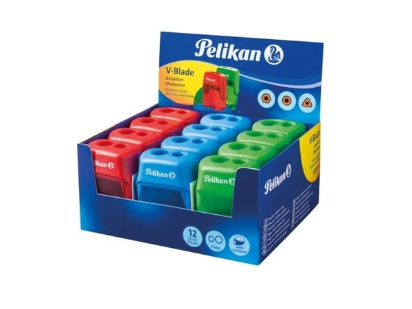 Pelikan 700238, Manuell blyantspisser, Flerfarget, Boks, 12 stykker
