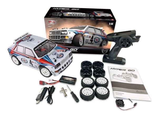 Amewi Lancia Delta HF, Rallybil, 1:14, 14 År, 2000 mAh, 1,26 kg