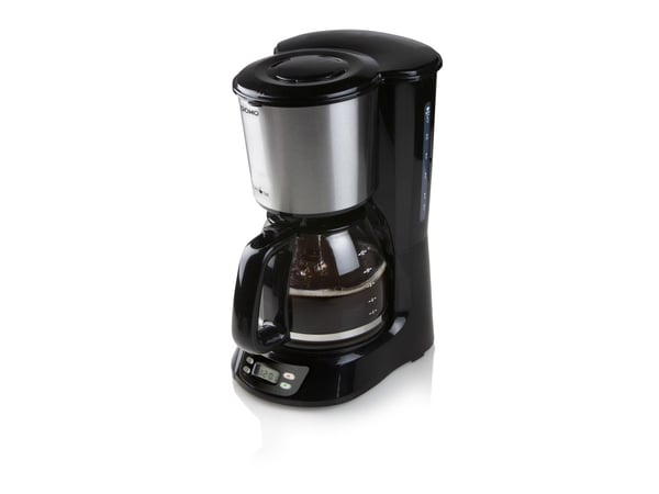 Domo DO1065K Kaffemaskin Sort rustfritt stål Kapasitetskopper 12 Display
