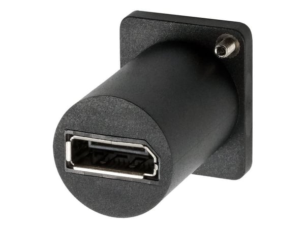 EXSYS EX-49169, Flat, Sort, Mini DisplayPort, DisplayPort, Hunkjønn, Hunkjønn