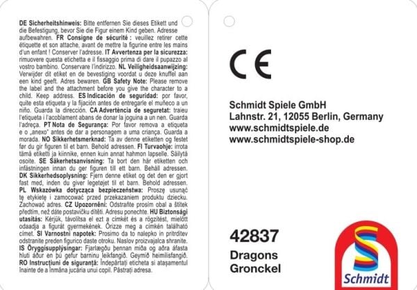 Schmidt Spiele Lohikäärmeet - Gronckel, pehmolelu, 25 cm