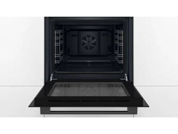 Bosch Serie | 2 HBF010BA1 - Ovn - innebygd - fordypning - bredde: 56 cm - dybde: 55 cm - høyde: 57.5 cm - Klasse A - svart