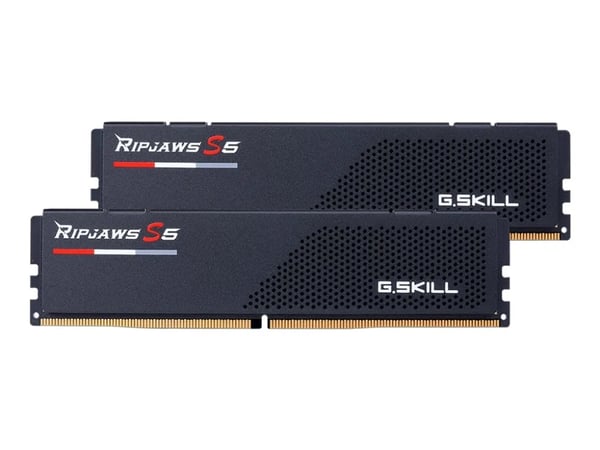 G.Skill Ripjaws S5 - DDR5 - sats - 48 GB: 2 x 24 GB - DIMM 288-pin låg - 5200 MT/s / PC5-41600 - CL40 - 1.10 V - ej buffrad - icke ECC - mattsvart