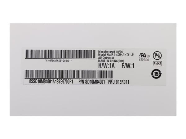 Lenovo - AUO 14" (35,6 cm) FHD IPS antirefleks berøringspanel - FRU