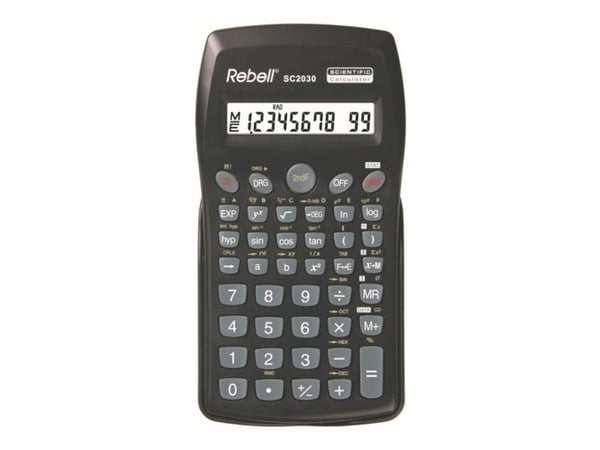 Rebell SC2030 - Vitenskapelig kalkulator - 10 sifre - batteri - svart Rebell SC2030 - Vitenskapelig kalkulator - 10 sifre - batteri - svart