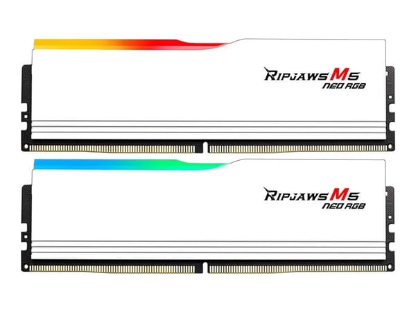 G.Skill Ripjaws M5 Neo RGB - DDR5 - sats - 32 GB: 2 x 16 GB - DIMM 288-pin - 6000 MT/s / PC5-48000 - CL36 - 1.35 V - ej buffrad - on-die ECC - matt...
