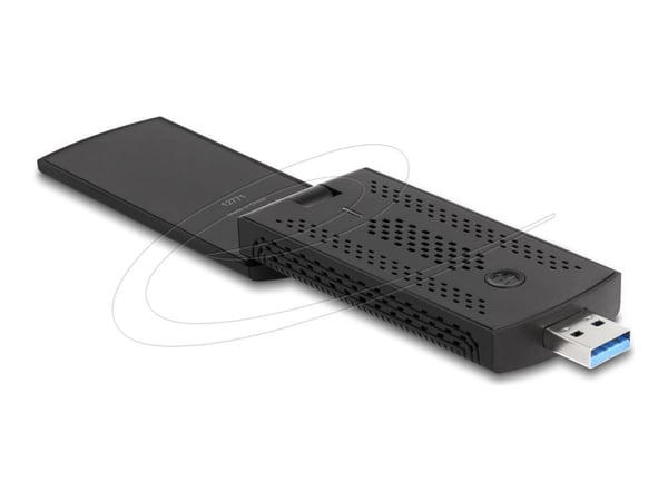 Delock - Nettverksadapter - USB-A - Wi-Fi 5, Wi-Fi 6, 2T2R - svart