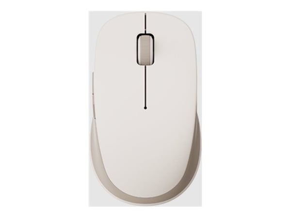 Xiaomi 2 - Mus - dobbelt modus - høyre- og venstrehåndet - 5 knapper - trådløs - 2.4 GHz, Bluetooth - USB trådløs mottaker - hvit