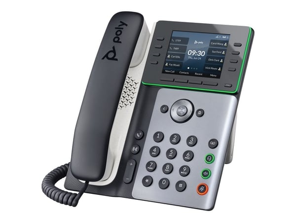 Poly Edge E320 - VoIP-puhelin - Bluetooth-liitäntä - 3-vejs opkaldskapacitet - SIP - lajittelu