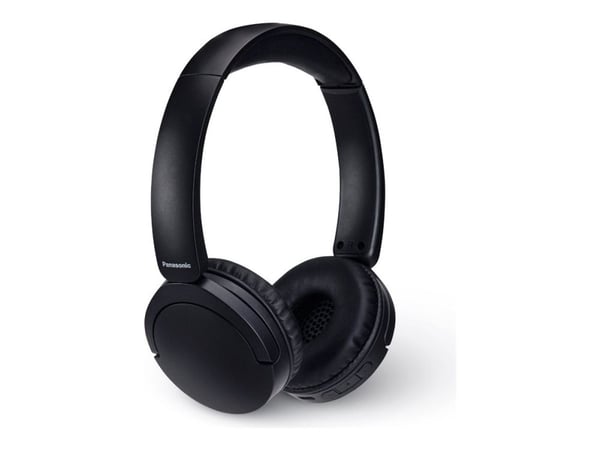 Panasonic RB-HF630BE-K Langattomat katukuulokkeet, on-ear, sisäänrakennettu mikrofoni, Bluetooth 5.3, monipistemikrofoni, kääntyvä muotoilu, jopa 7...