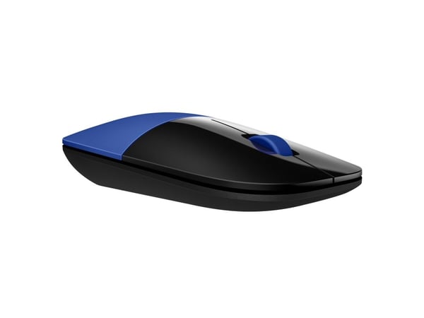 HP Z3700 - Mus - optisk - trådløs - 2.4 GHz - USB trådløs mottaker - blå