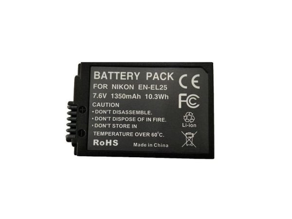 Ekstra digital NIKON EN-EL25 batteri, 1350mAh