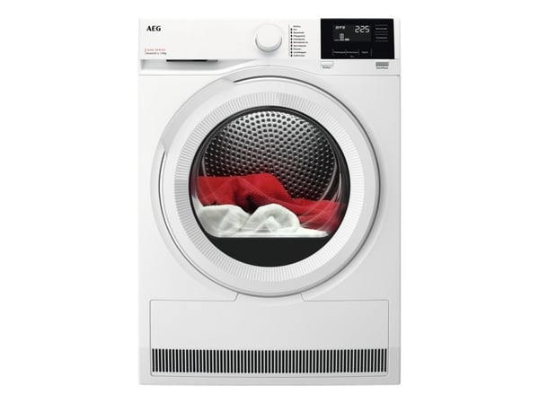 AEG Series 7000 TR7T60680, Frittstående, Frontmatet, Varme pumpe, Hvit, Knapper, Rotasjon, Riktig/Høyre