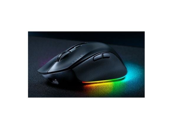 Razer Pro Click V2, høyre hånd, optisk, RF trådløs + Bluetooth + USB Type-C, 30000 dpi, svart