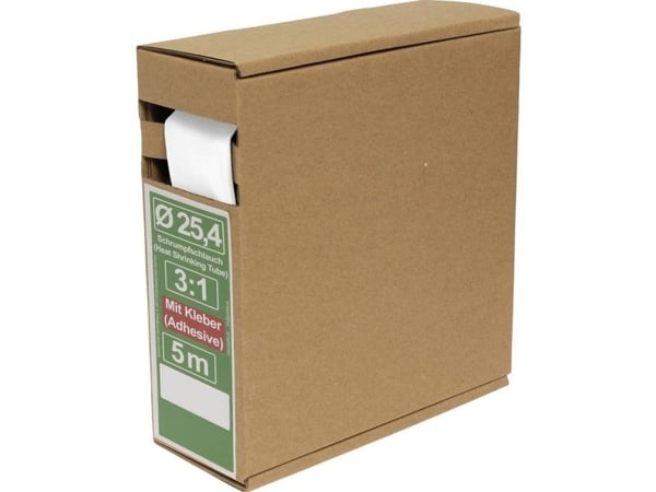 Quadrios 25CA494 krympslang med lim vit (25CA494)