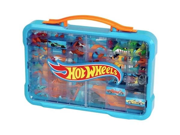 Hot Wheels -kotelo, jossa on valaistu logo