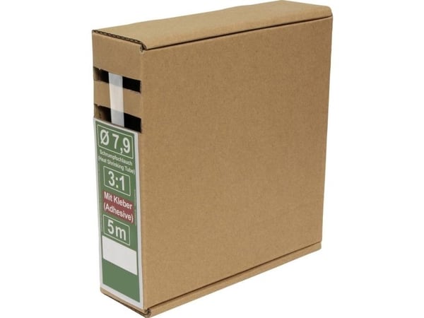Quadrios 25CA501 krympslang med lim transparent (25CA501)