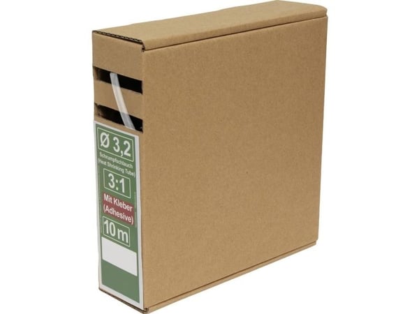 Quadrios 25CA498 krympslang med lim, transparent (25CA498)