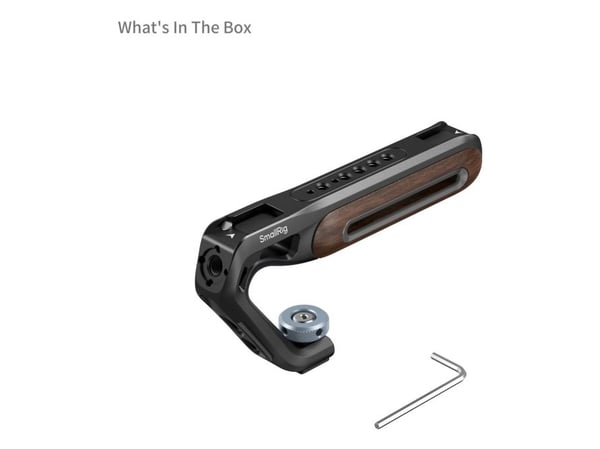 SmallRig 5250, Digitalkamera, håndgrep, Sort, Brun, Aluminium, Tre, 165,1 mm, 32 mm, 84 mm