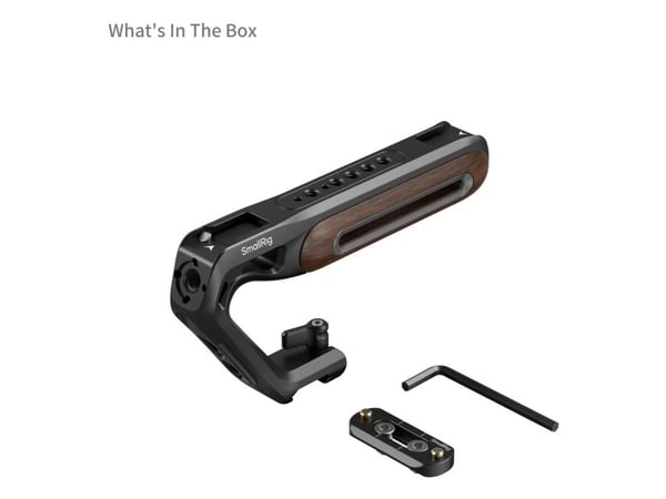 SmallRig 5251, Toppgrep, Sort, Brun, Aluminium, Tre, 15 kg, 1/4, 3/8", 165,1 mm