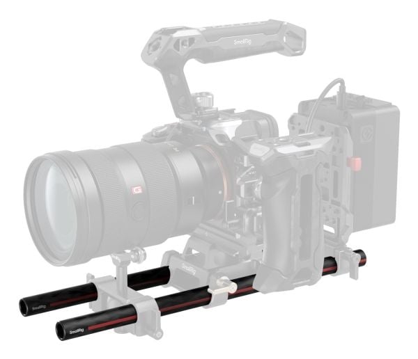 SmallRig 5212, Bunnplate/kameraplate/stenger, Sort, Karbonfiber, 15 mm, 300 mm, 15 mm
