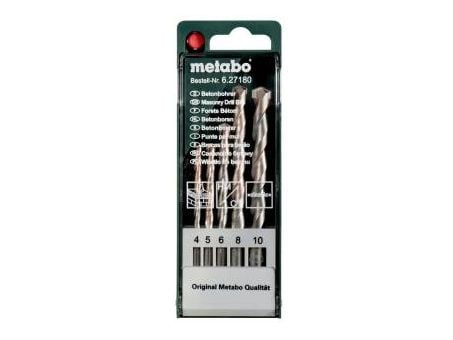 Metabo 627180000, Drill, For murverk, Høyrehåndsrotasjon, Hård Betong, Naturstein, 130°, Sylindrisk Skaft