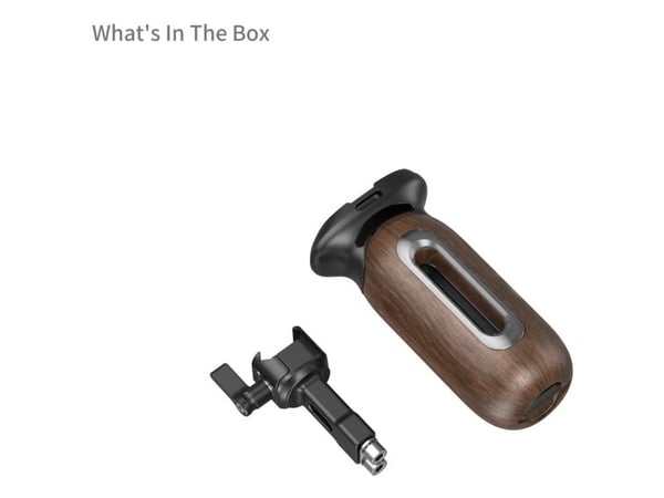 SmallRig 5239, Kamerahåndtak, Sort, Brun, Aluminium, Tre, 15 kg, 1/4", 79,8 mm