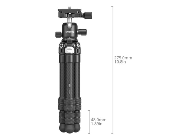 SmallRig 5026, 3 jalkoja, musta, 39,5 cm, 483,9 g
