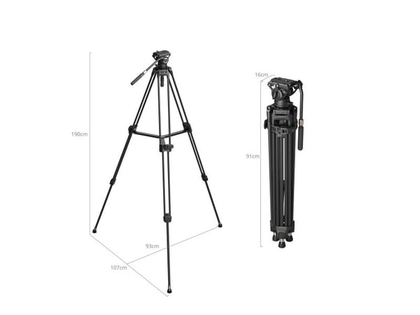 SmallRig 5111, 3 jalkoja, musta, 3,77 kg