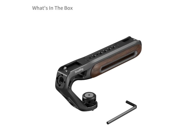SmallRig 5252, Toppgrep, Sort, Brun, Aluminium, Tre, 1/4, 3/8", 165,1 mm, 32 mm