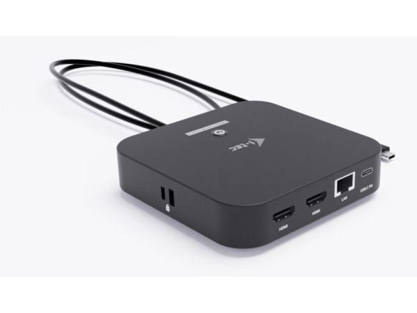 i-Tec - Dokkingstasjon - USB-C / USB4 / Thunderbolt 3 / Thunderbolt 4 / Thunderbolt 5 - 2 x HDMI - 1GbE - Europa