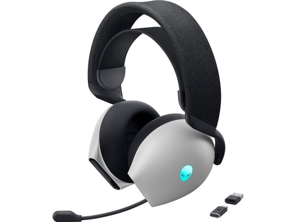 Alienware Tri-Mode Wireless Gaming Headset AW725H - Hodesett - full størrelse - Bluetooth / 2,4 GHz radiofrekvens - trådløs, kablet - 3,5 mm jakk -...