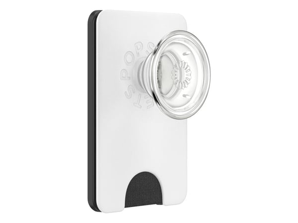 PopSockets 806926, Grippi, Läpinäkyvä, Valkoinen, Mikä tahansa tuotemerkki, 1 kpl, 57,4 mm, 87,8 mm
