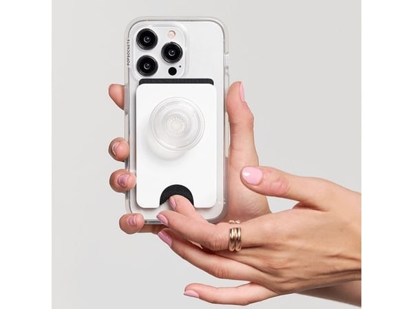 PopSockets 806926, Grep, Gjennomsiktig, Hvit, Alle merker, 1 stykker, 57,4 mm, 87,8 mm