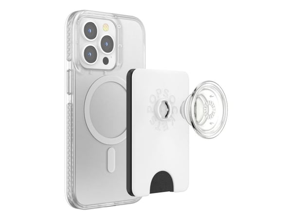 PopSockets 806926, Grep, Gjennomsiktig, Hvit, Alle merker, 1 stykker, 57,4 mm, 87,8 mm