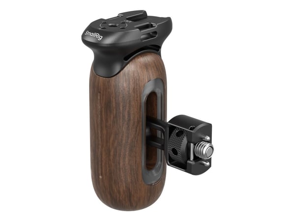 SmallRig 5238, Kamerahåndtak, Sort, Brun, Aluminium, Tre, 15 kg, 1/4, 3/8", 86,3 mm