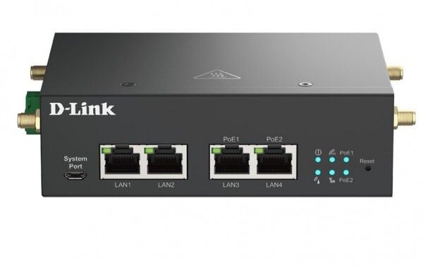 D-LINK 5G industrimodem M2M PoE+ 4x10/100/1000 2xSIM 5G/LTE