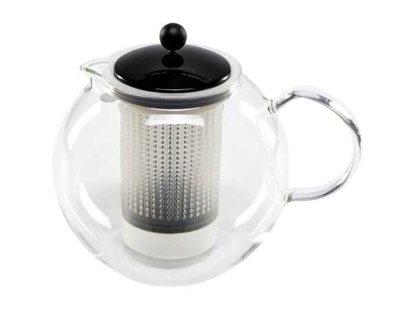 Bodum Assam, Enkel tekanne, 1500 ml, Sort, Gjennomsiktig, Glass, Plast