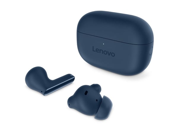 Lenovo Yoga - True wireless-hodetelefoner med mikrofon - i øret - Bluetooth - aktiv støydemping - tidevannsblått