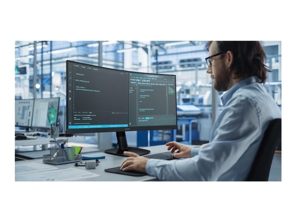 Philips 34B2U3600C - 3000 Series - LED-skjerm - kurvet - 34" - 3440 x 1440 WQHD @ 120 Hz - VA - 3500:1 - HDMI, DisplayPort, USB-C - høyttalere - te...