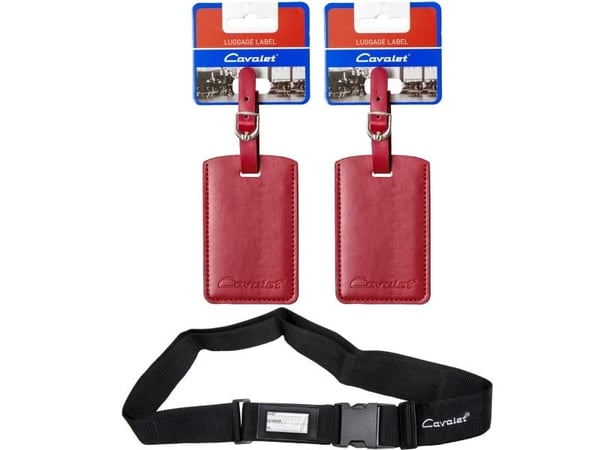 Resekit 10 (Bagagerem, 2st Bagagetag Röd)