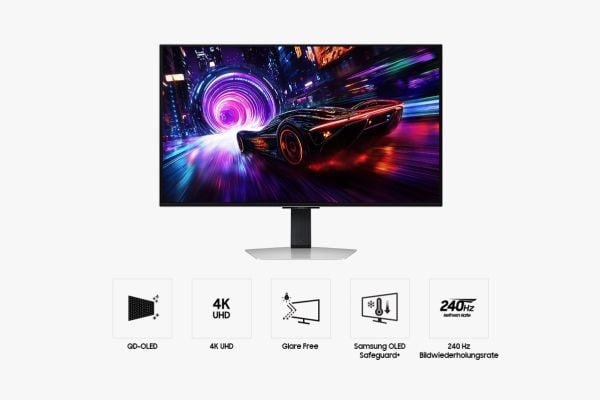 Samsung Odyssey OLED G8 S32FG814SU - G81SF Series - OLED-skjerm - gaming - 32" - 3840 x 2160 4K UHD (2160p) @ 240 Hz - 260 cd/m² - 1000000:1 - Disp...