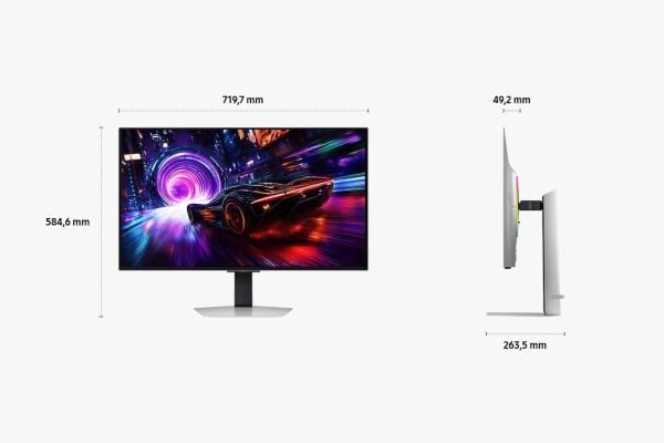Samsung Odyssey OLED G8 S32FG814SU - G81SF Series - OLED-skjerm - gaming - 32" - 3840 x 2160 4K UHD (2160p) @ 240 Hz - 260 cd/m² - 1000000:1 - Disp...